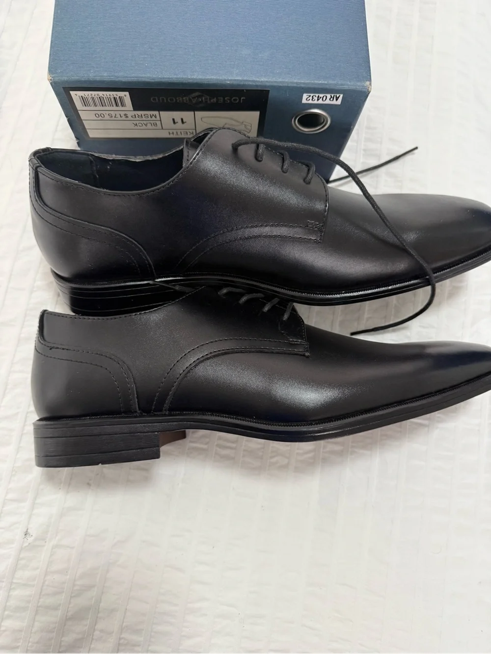 Joseph Abboud Black Oxford Dress Shoes Size 11